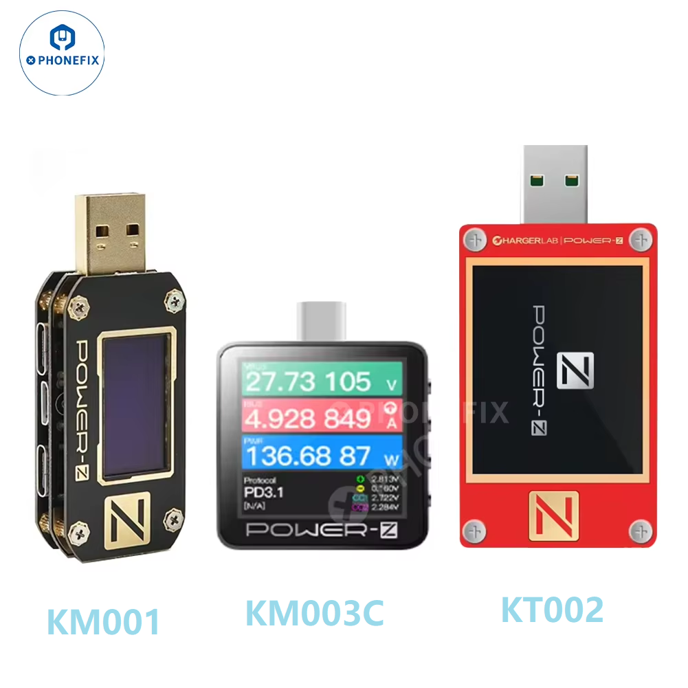 POWER-Z KM003C KT002 KM001 Typ - огляд і ціна Power Supply Tester