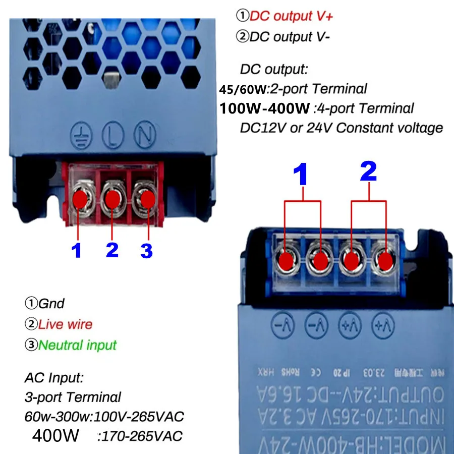 12V 24V LED Power Supply 45W 6 - огляд і ціна Smps Power Supply
