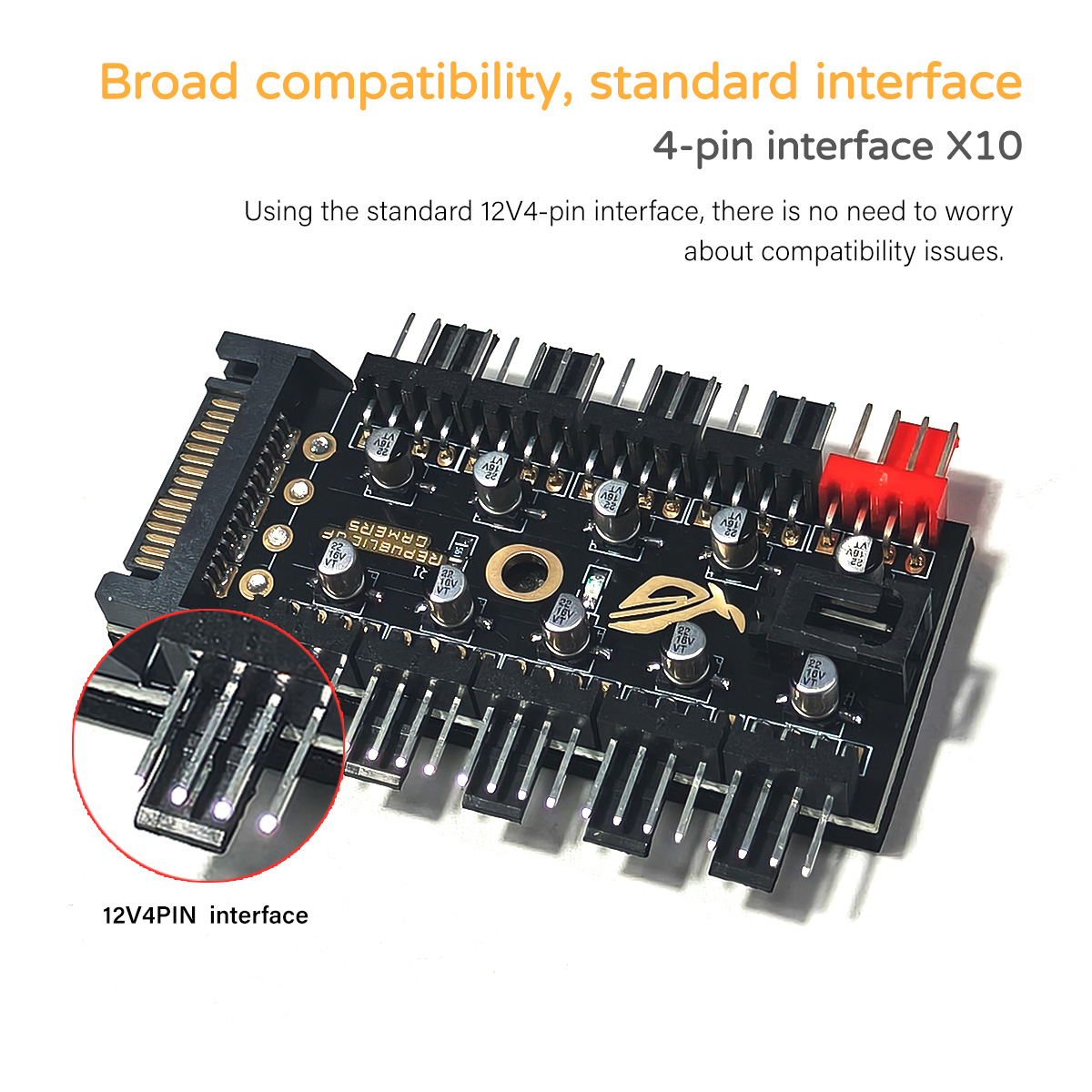 12V 4-Pin PWM Fan Controller H - огляд і ціна Pc Power Supply