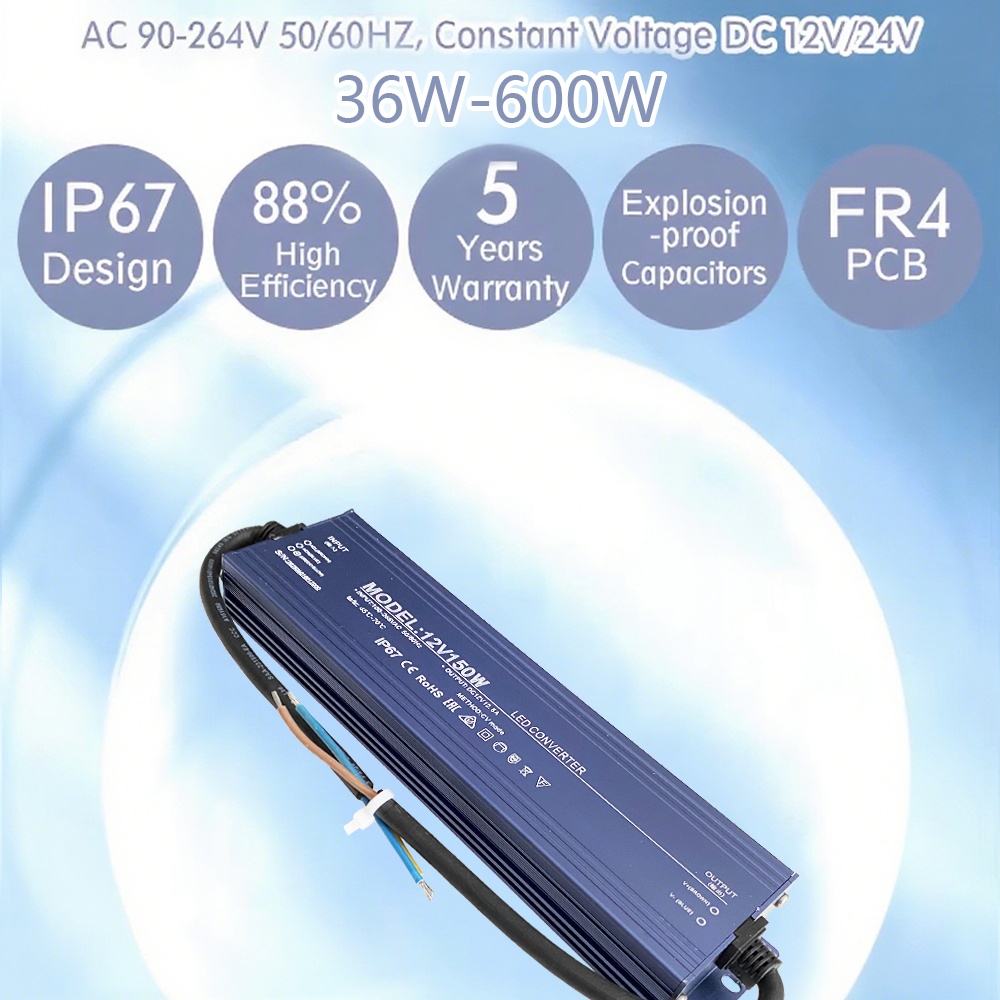 IP67 Waterproof Input 110V-265 - огляд і ціна Power Supply 500W