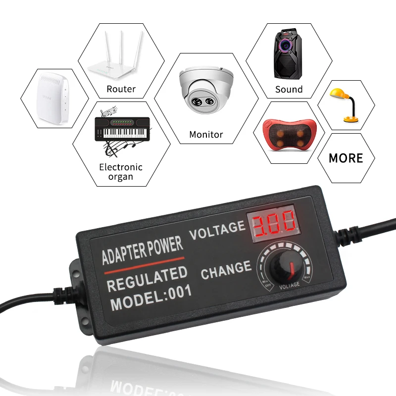 AC DC 3V 5V 9V 12V 24V Adjusta - огляд і ціна Smps Power Supply